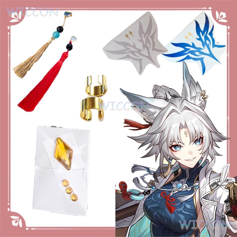 Anime Merchandise In Japanese - Face Stickers Custom Temporary Tattoo Honkai