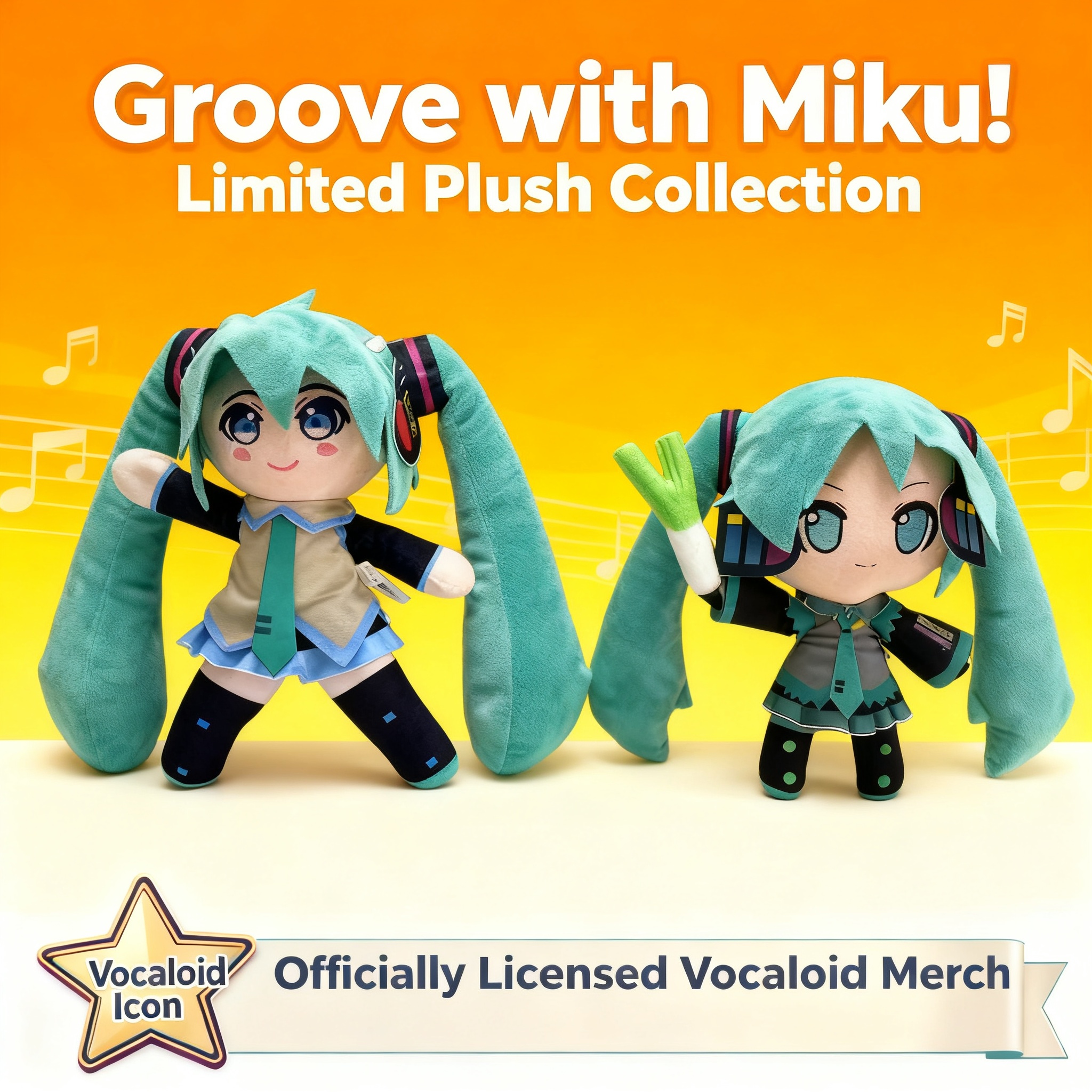 Anime Fan Merchandise - Hatsune Miku Plush Doll with Leek